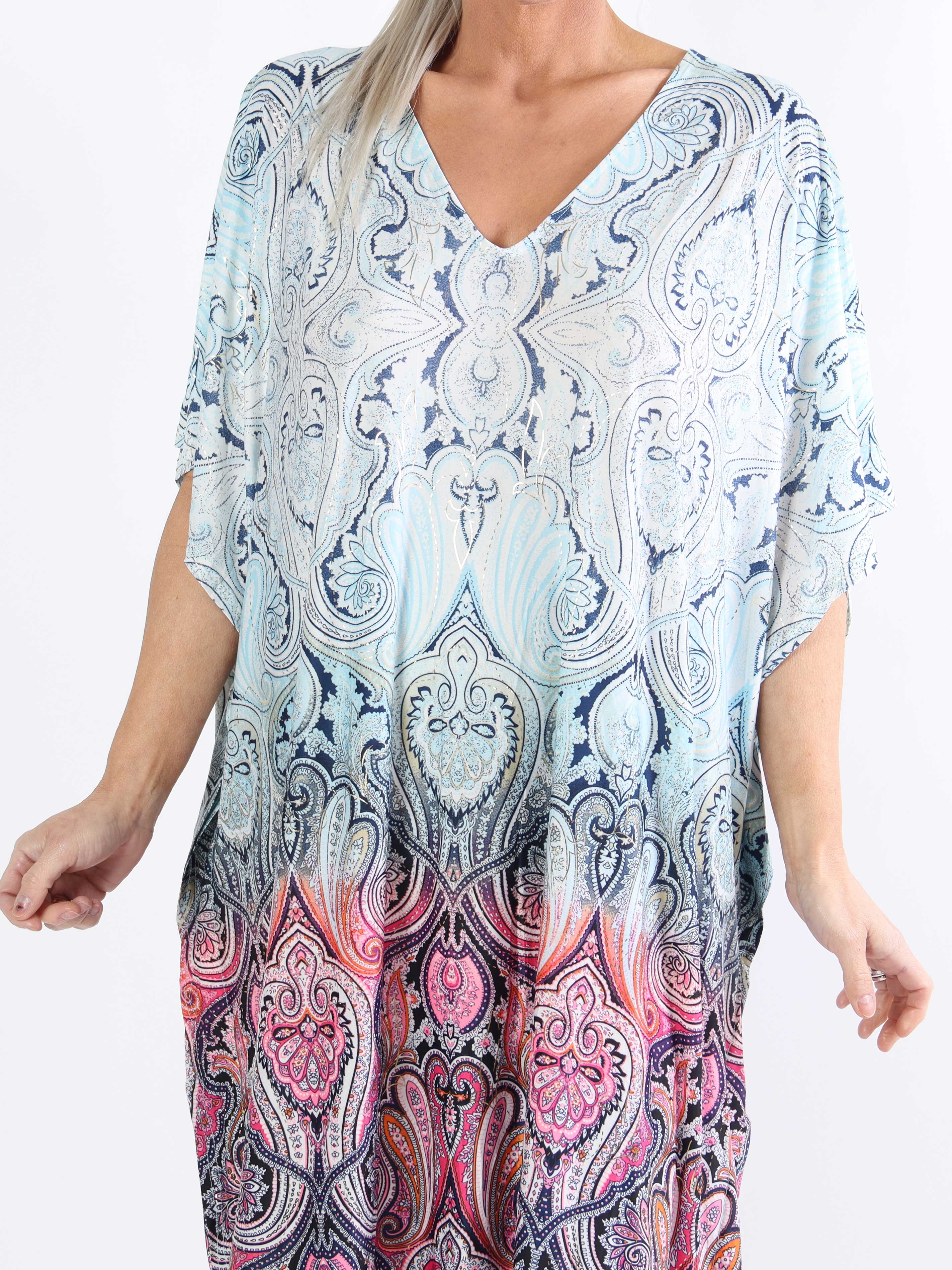 Azmina Tamaria - Elastisk plus size tunikakjole i loose fit